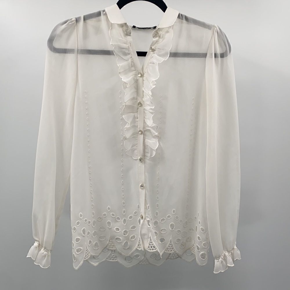 The kooples  white lace top